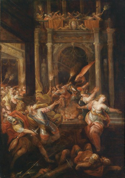 Death of King Priam by Andrea Celesti